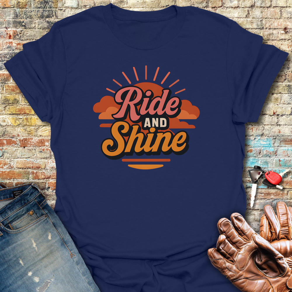 Ride Shine T-Shirt - Navy