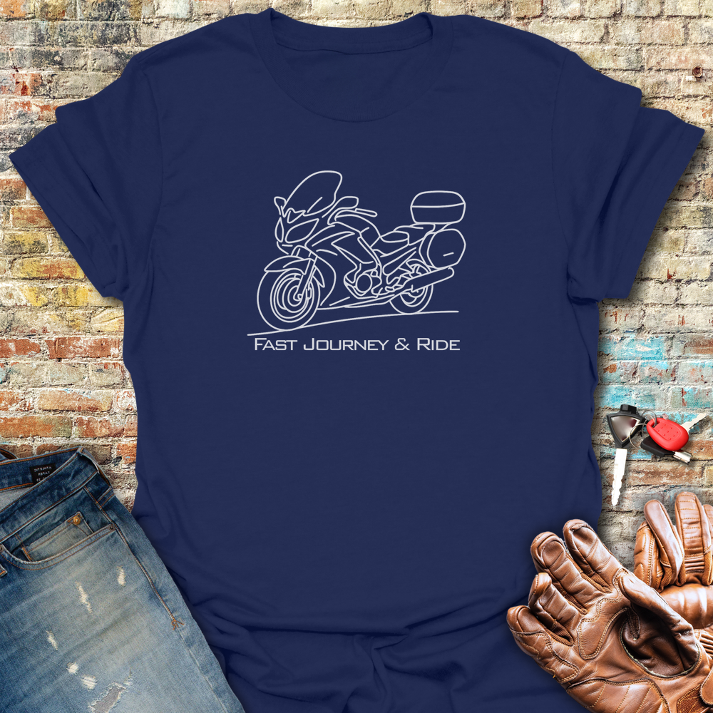 Fast Journey & Ride T-Shirt - Navy
