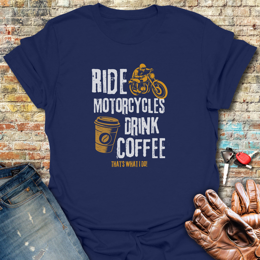 Drink Coffee T-Shirt - Navy