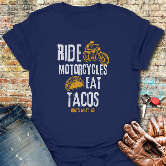 Eat Tacos T-Shirt - Navy