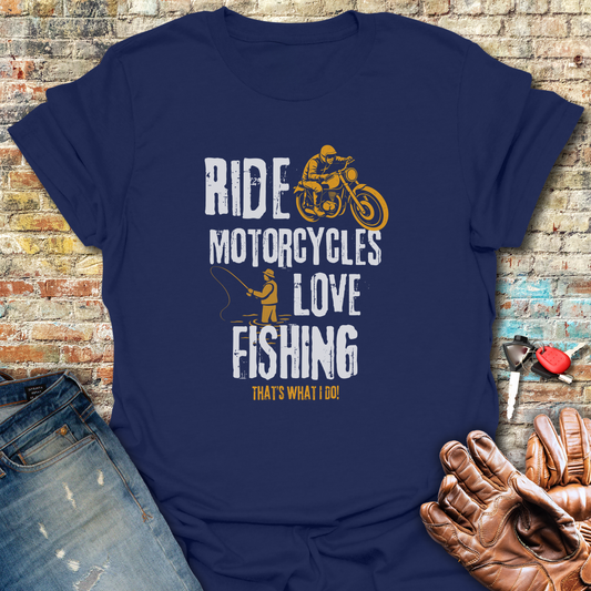 Love Fishing T-Shirt - Navy
