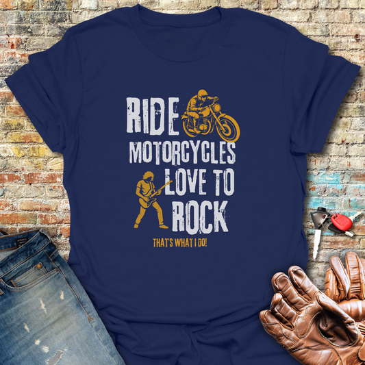 Love To Rock T-Shirt - Navy