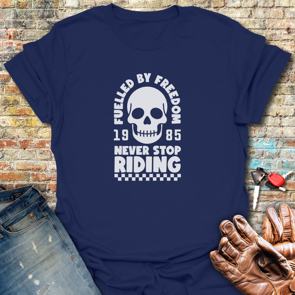 Fuelled By Freedom T-Shirt - Navy