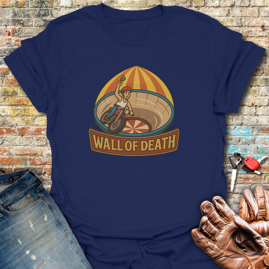 Wall Of Death T-Shirt - Navy