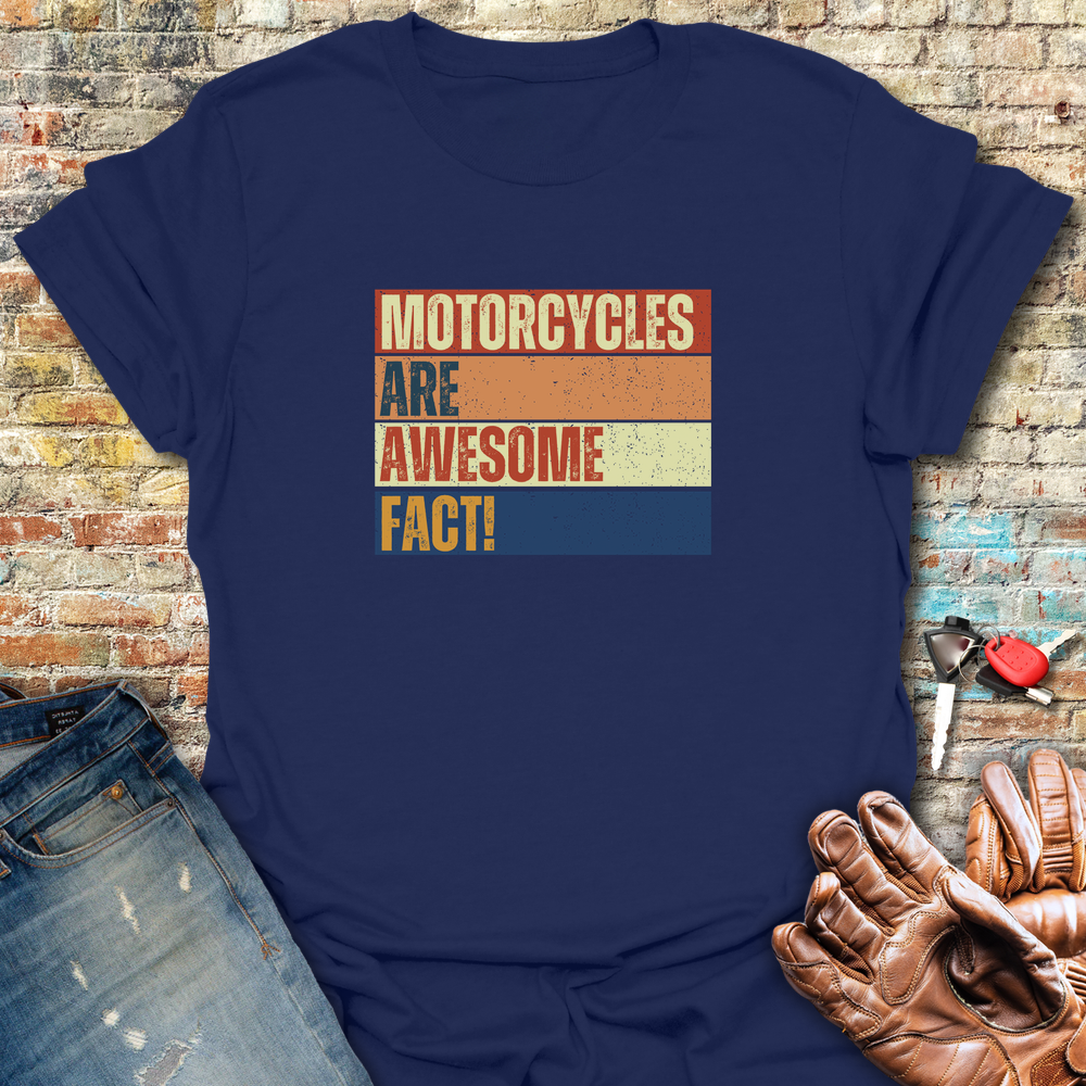 Facts Block T-Shirt - Navy