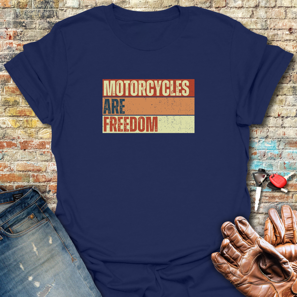 Freedom Block T-Shirt - Navy
