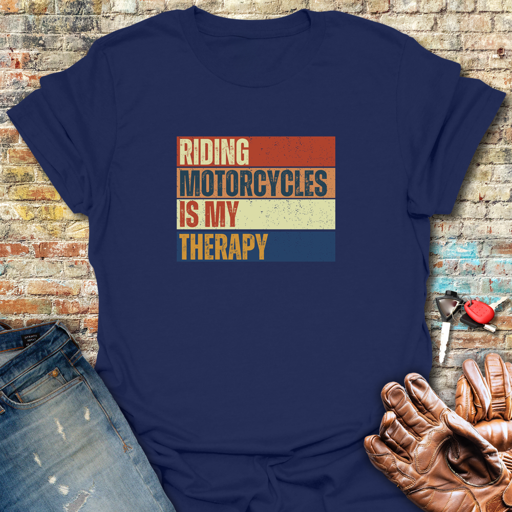 Therapy Block T-Shirt - Navy