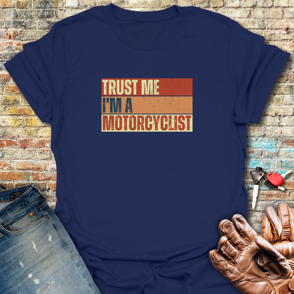 Trust Me Block T-Shirt - Navy