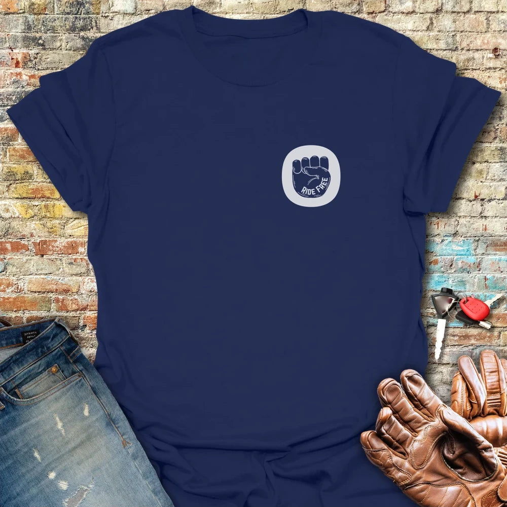 Ride Free Badge T-Shirt - Navy