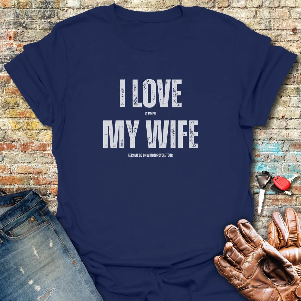 Love My Wife 3 T-Shirt - Navy