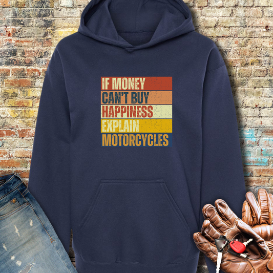 Happiness Block Hoodie - Navy