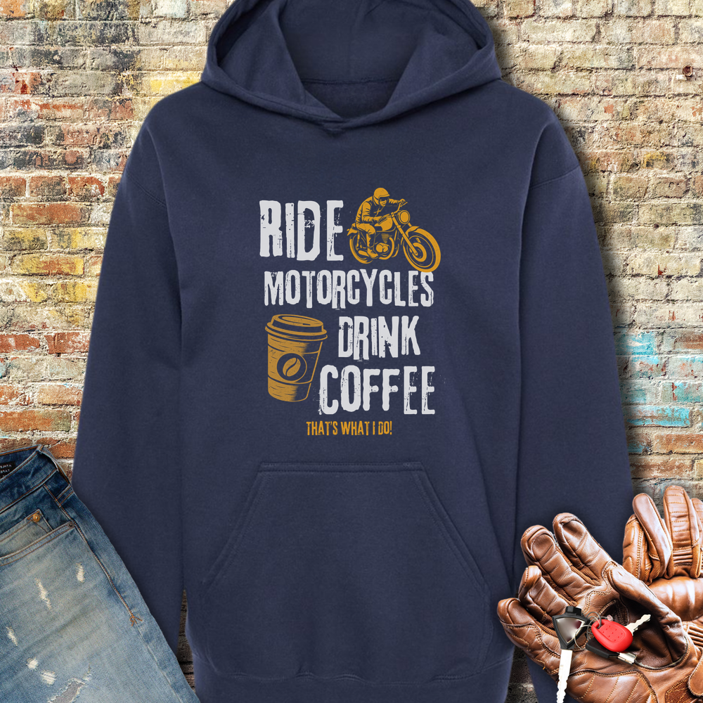 Drink Coffee Hoodie - Navy