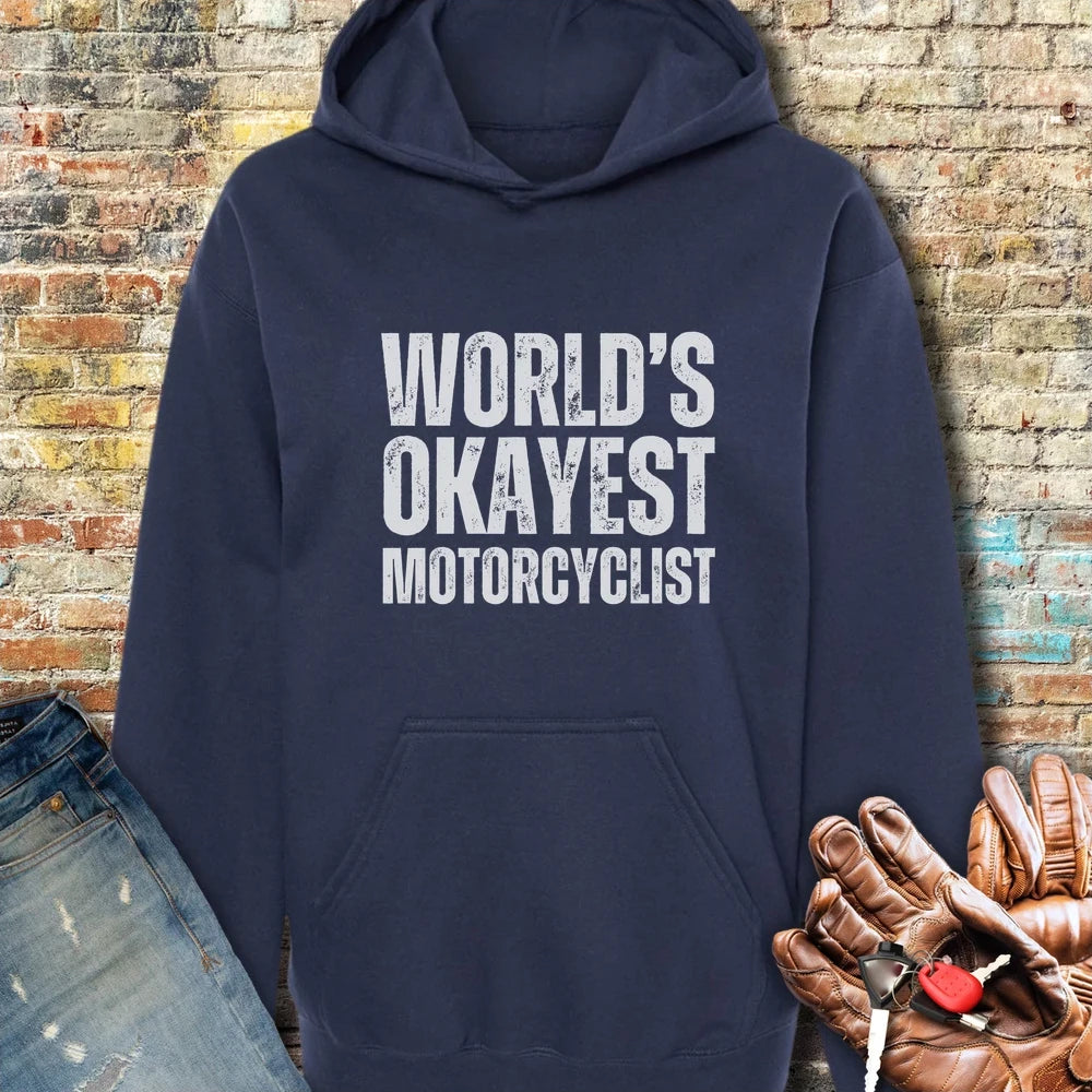 World's Okayest Hoodie - Navy