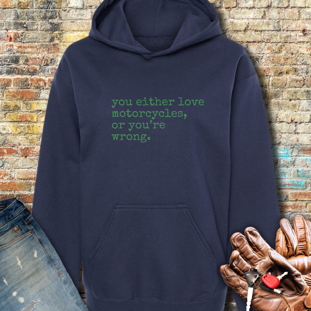 You're Wrong Hoodie - Navy