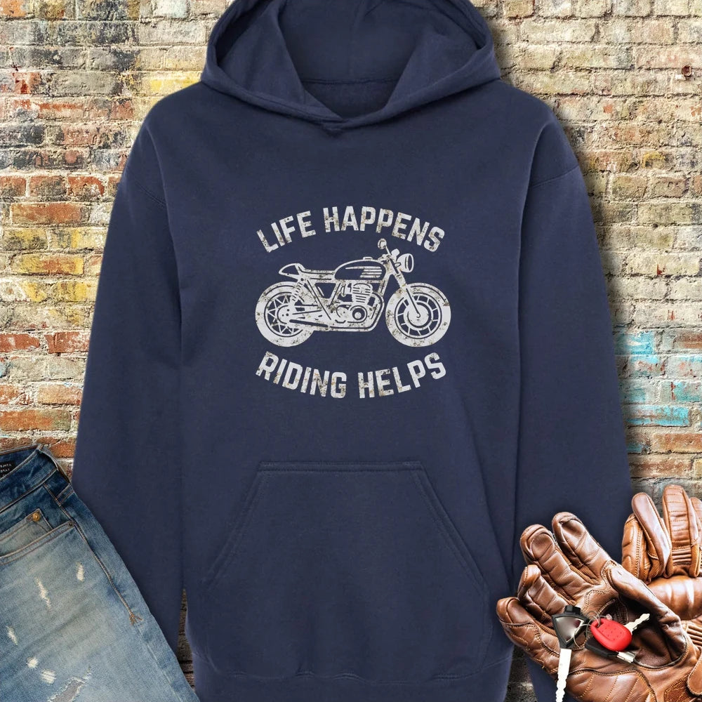 Life Happens Hoodie - Navy