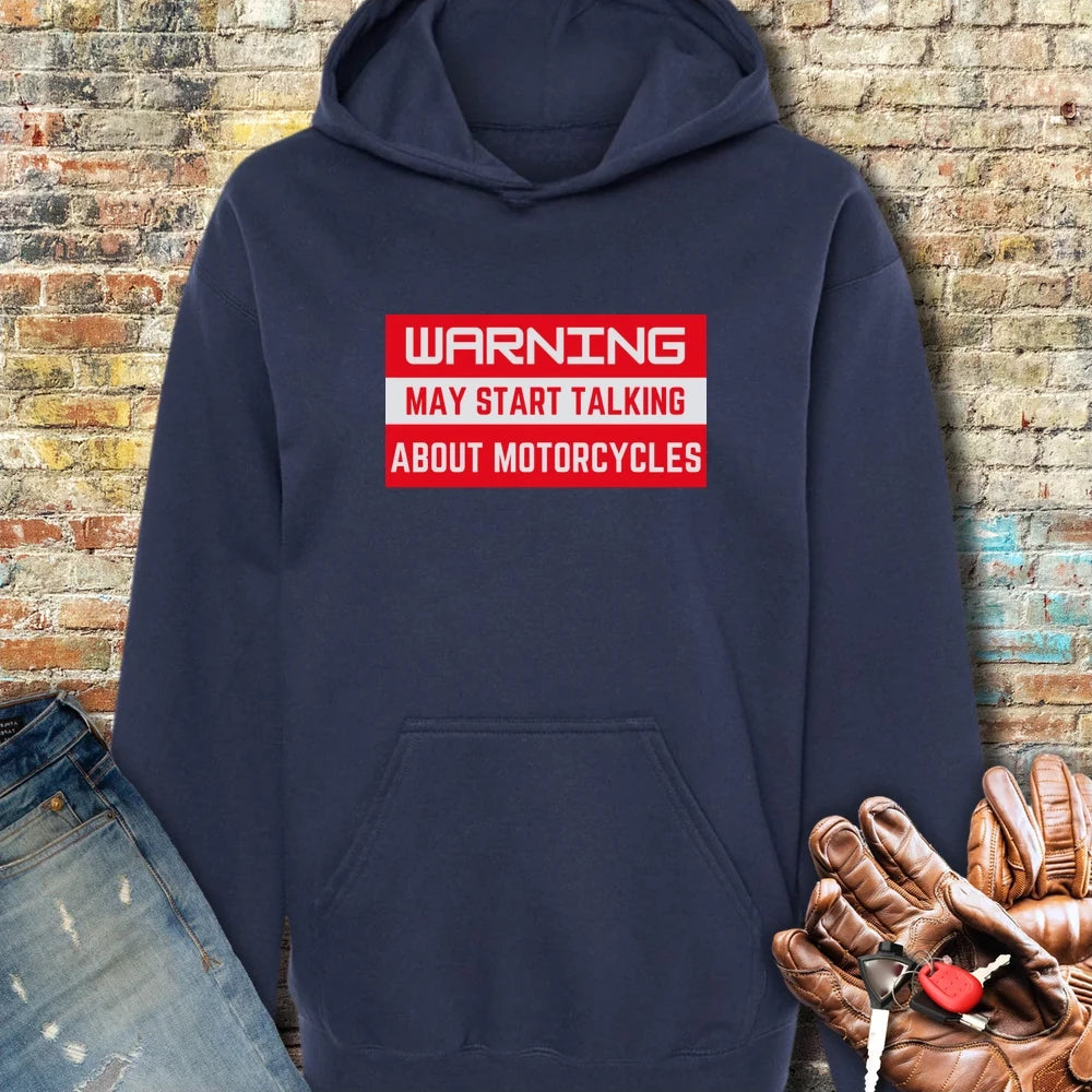 Warning Hoodie - Navy