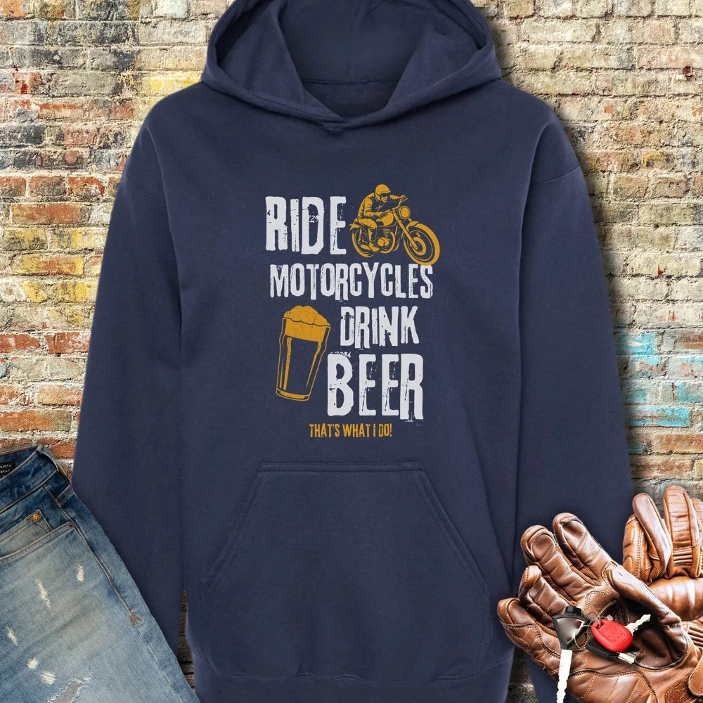 Drink Beer Hoodie - Navy