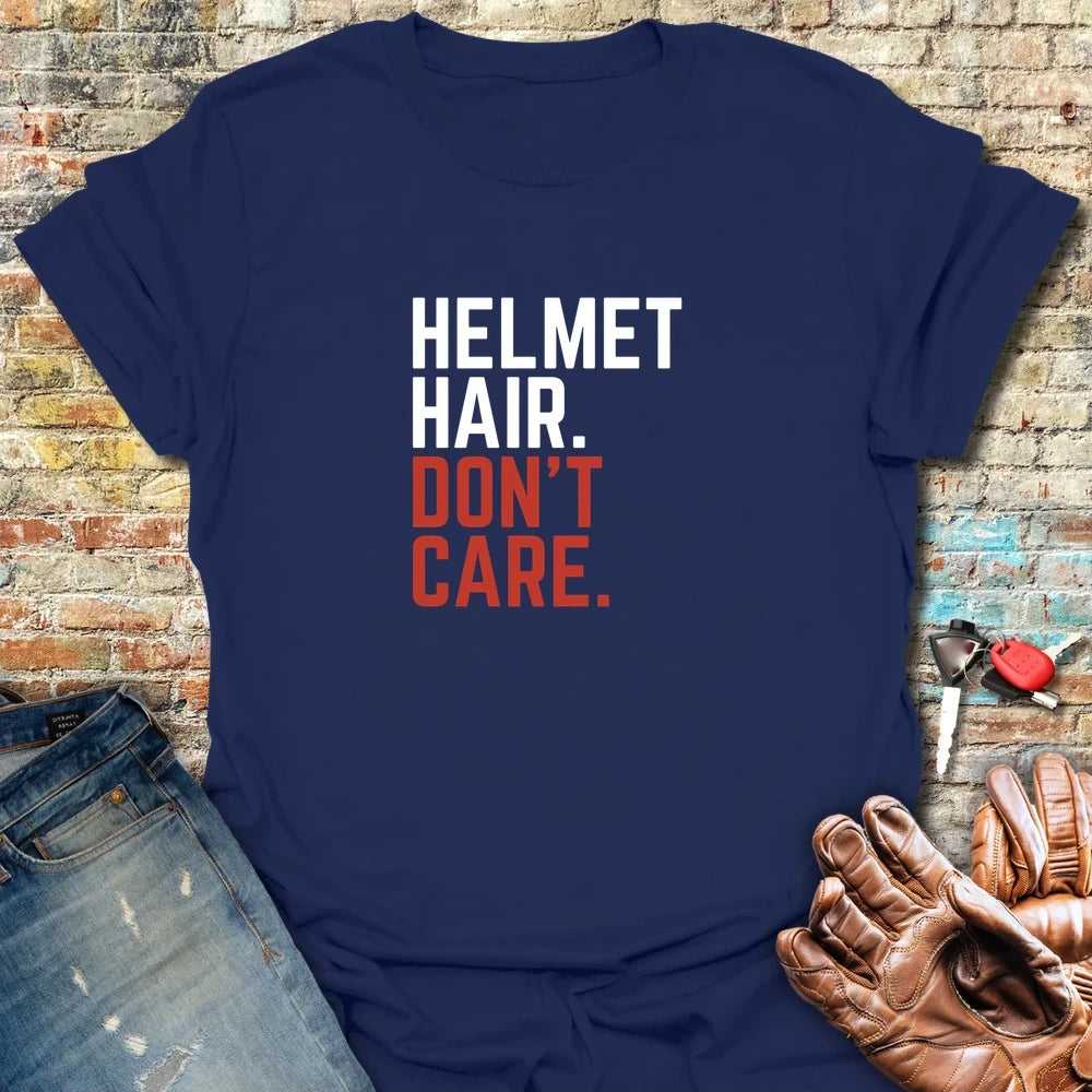 Don't Care T-Shirt - Navy