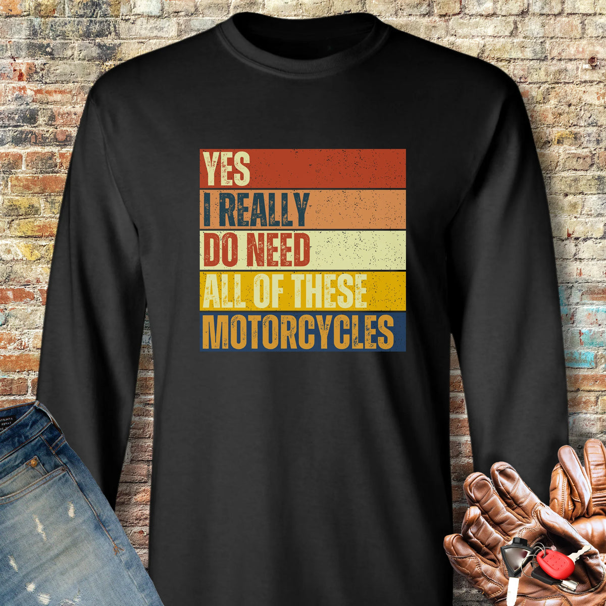 Need (Block) Long Sleeve T-Shirt - Black