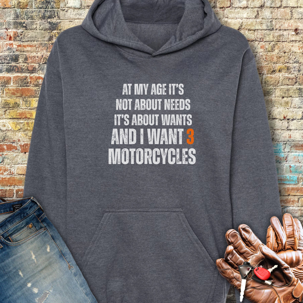 Needs Hoodie - Dark Heather