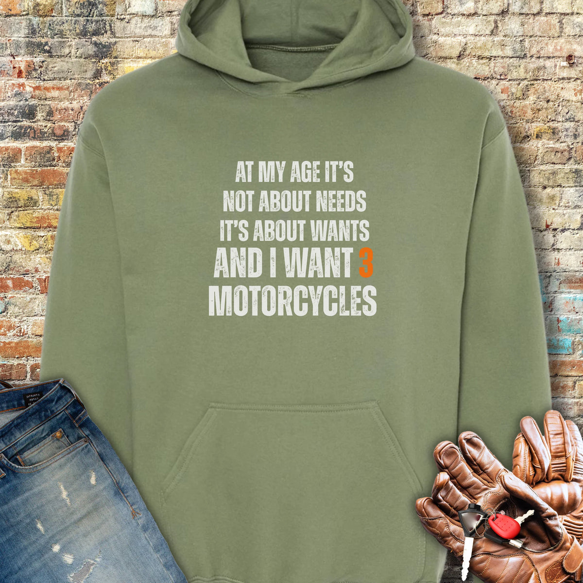 Needs Hoodie - Military Green