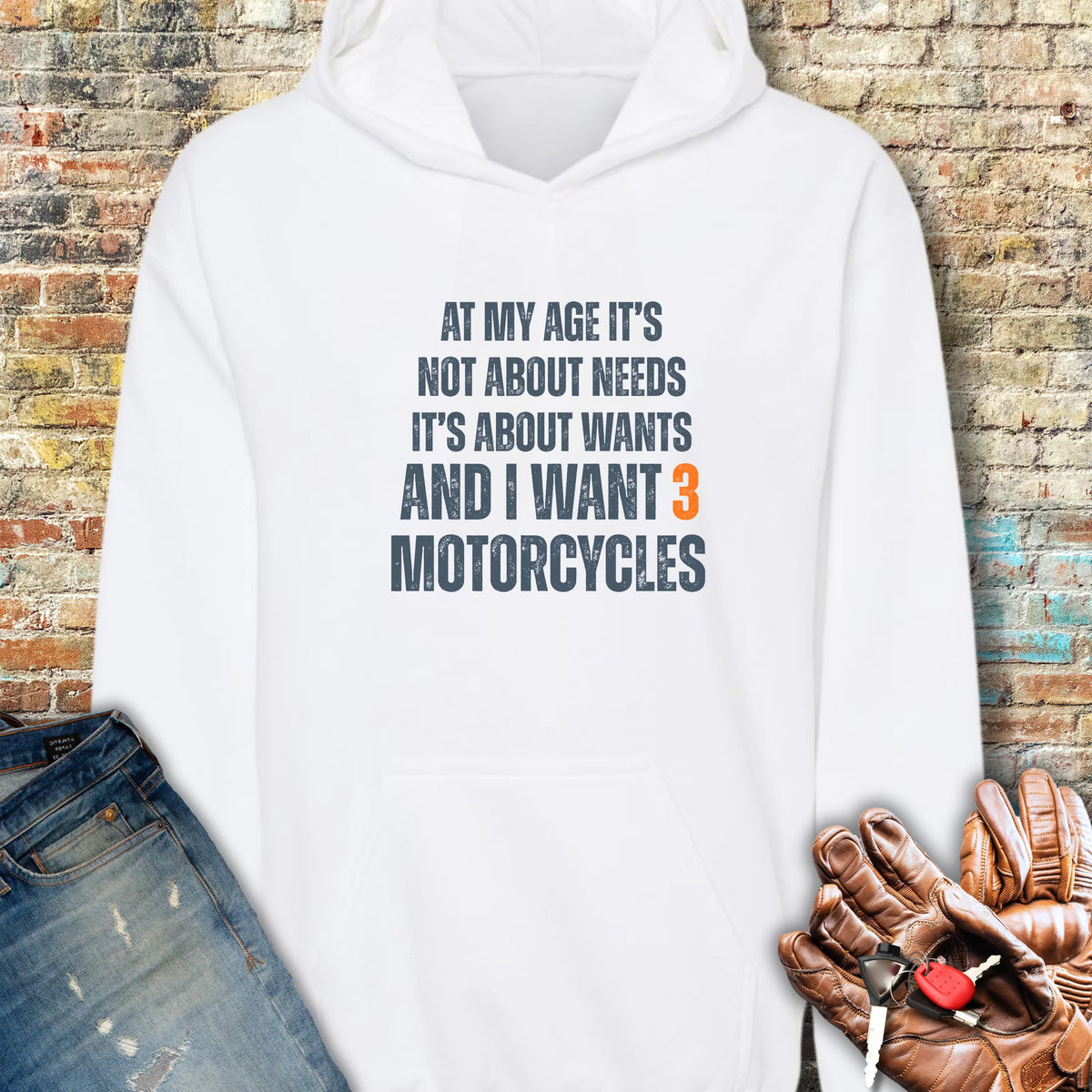 Needs Hoodie - White