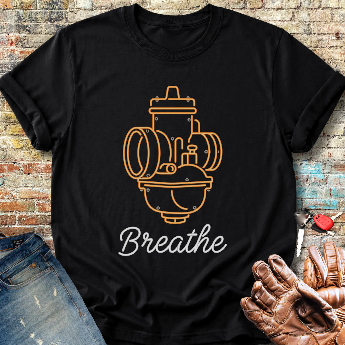 Neon Breathe Classic T-Shirt - Black