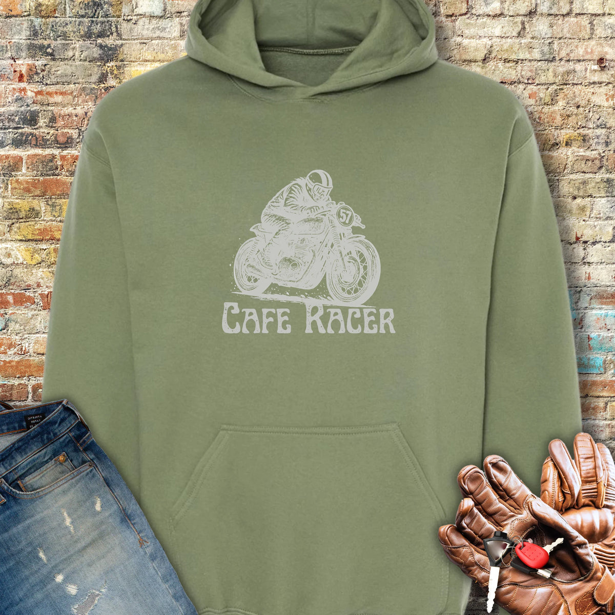 No.57 Hoodie - Military Green