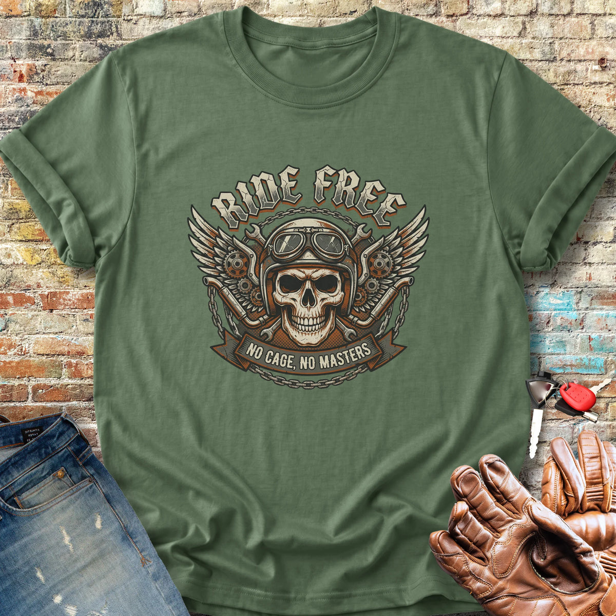 No Cage Classic T-Shirt - Military Green