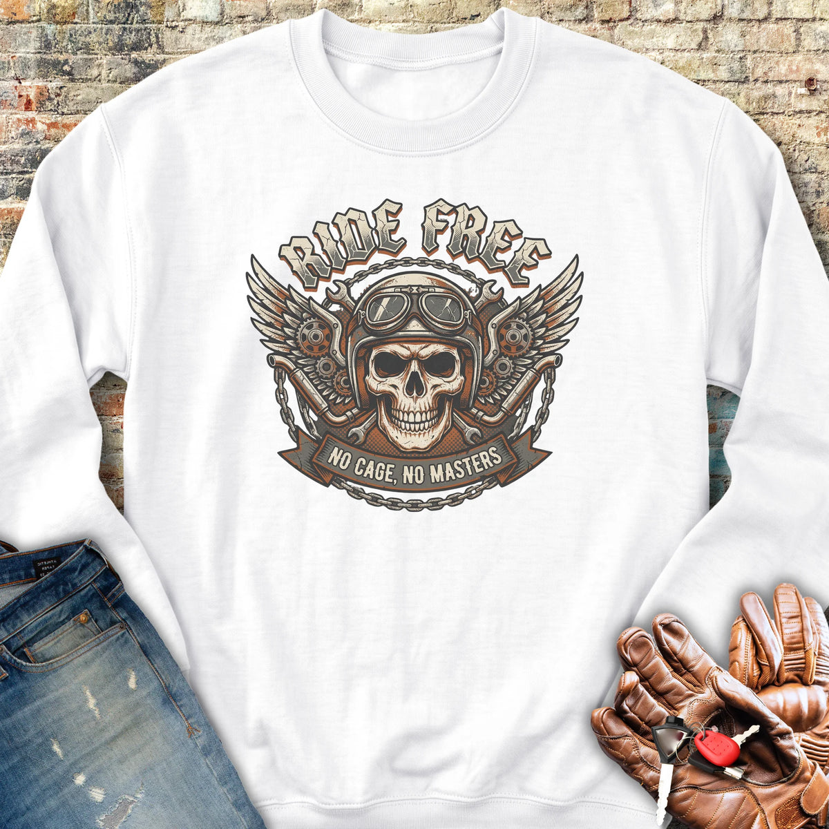 No Cage Sweatshirt - White