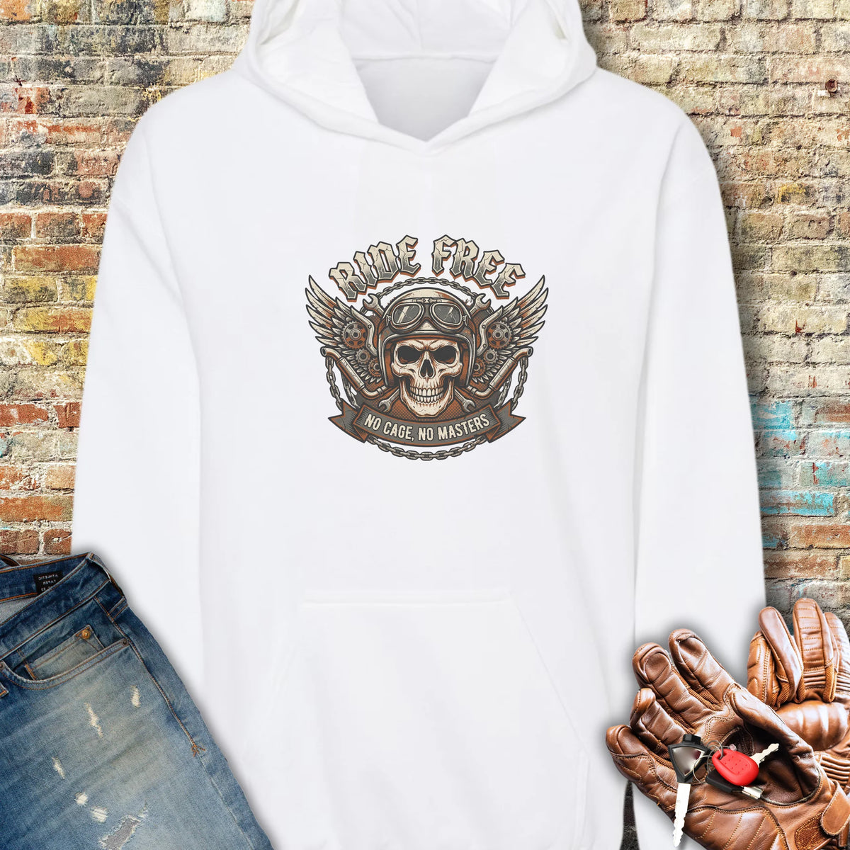 No Cage Hoodie - White