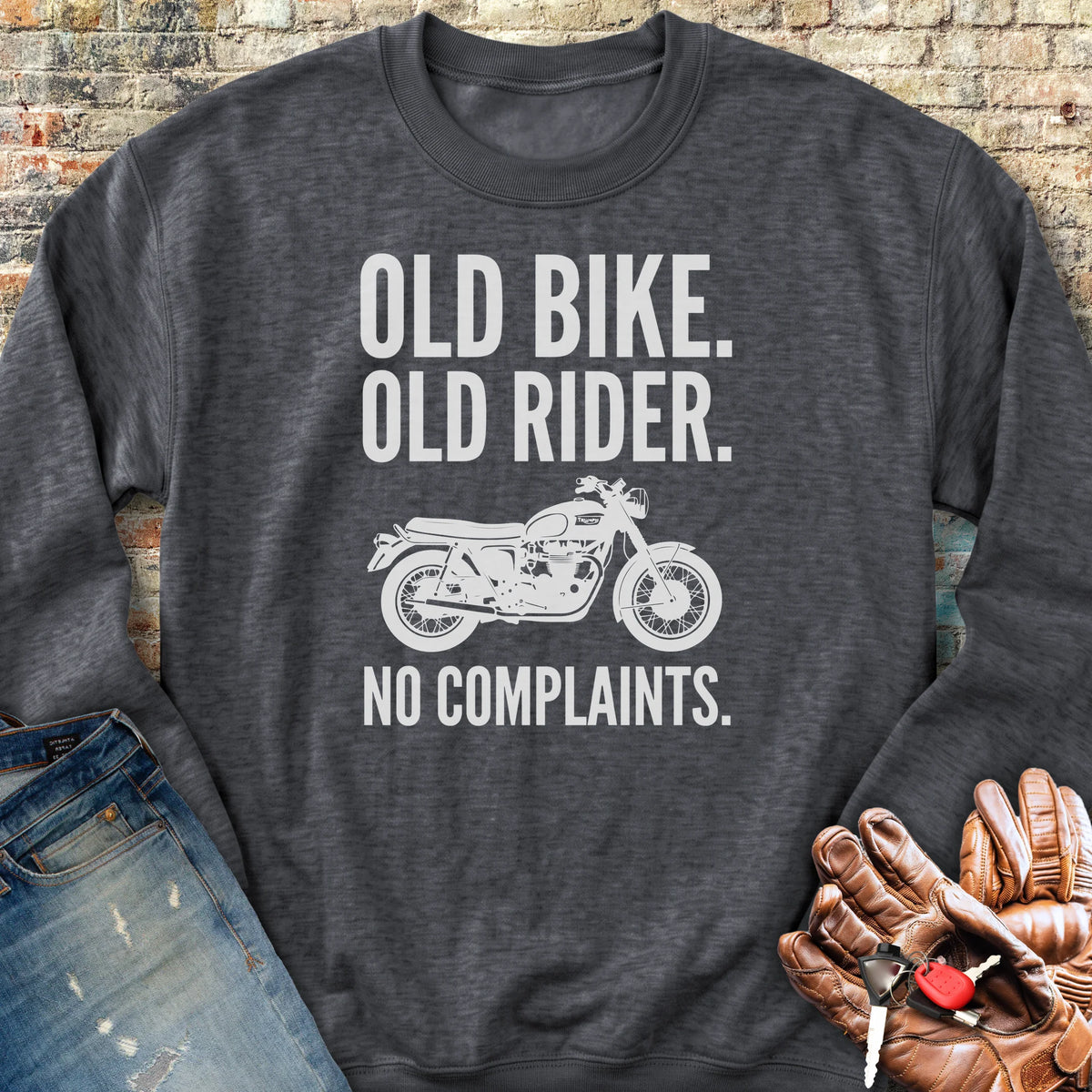 No Complaints Sweatshirt - Dark Heather