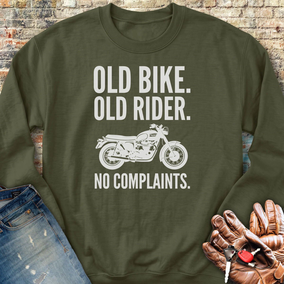 No Complaints Sweatshirt - Military Green