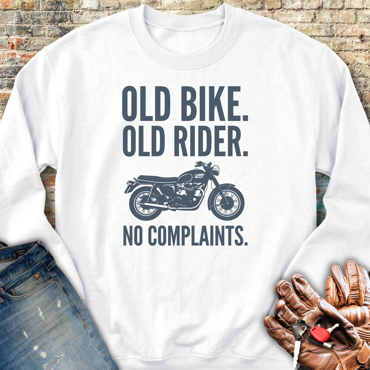 No Complaints Sweatshirt - White