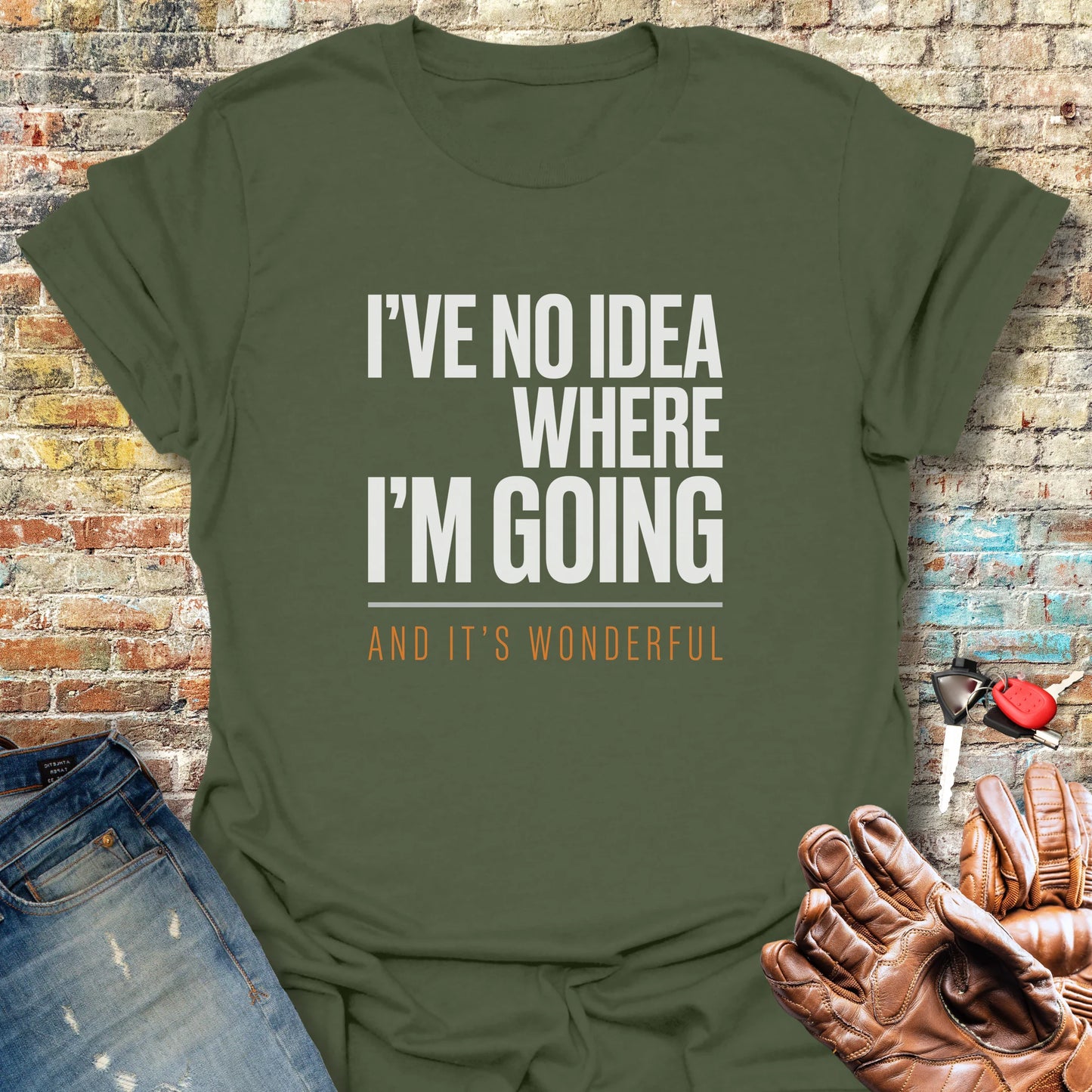 No Idea T-Shirt - Military Green