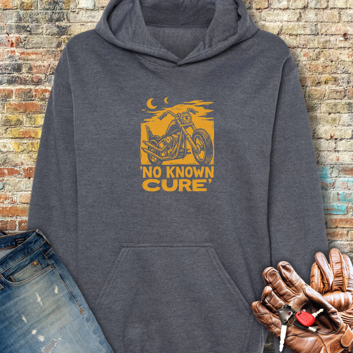 No Known Cure Hoodie - Dark Heather