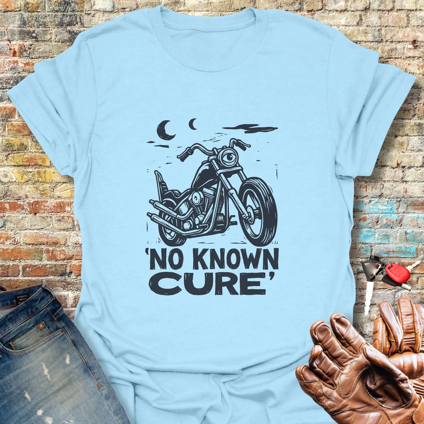 No Known Cure T-Shirt - Light Blue