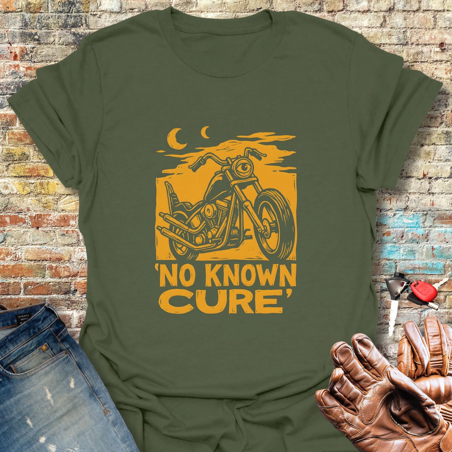 No Known Cure T-Shirt - Military Green