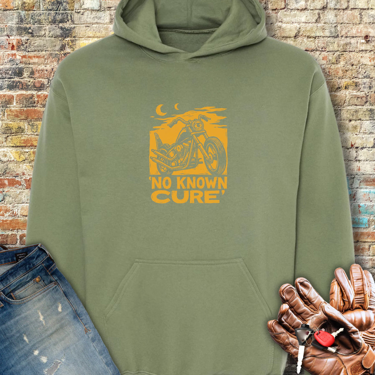 No Known Cure Hoodie - Military Green
