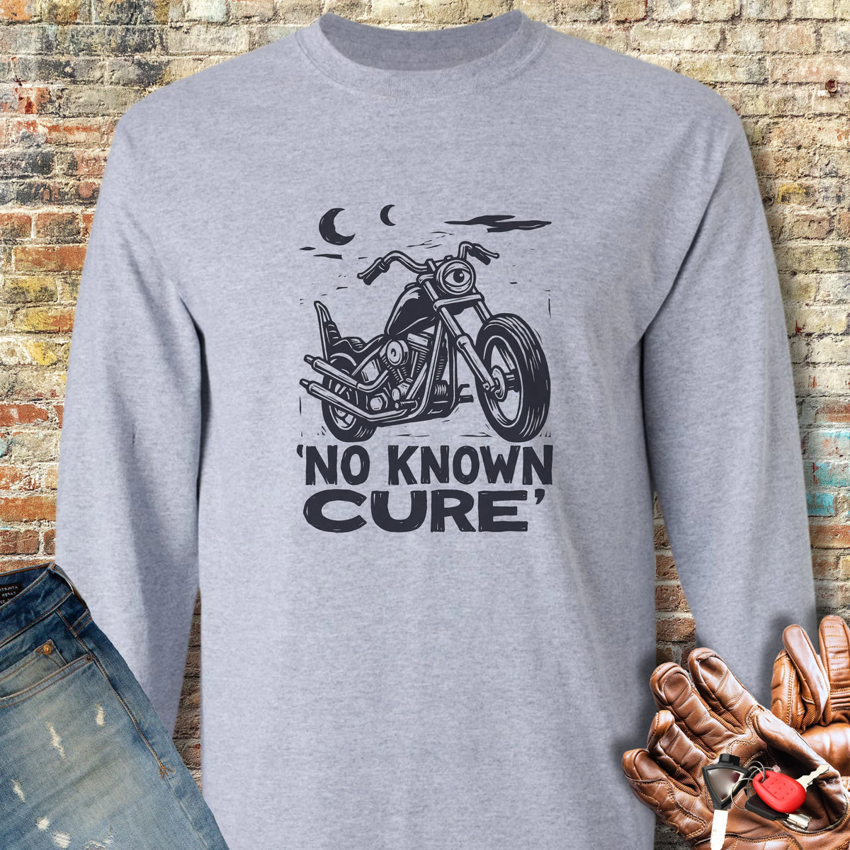 No Known Cure Long Sleeve T-Shirt - Sport Grey