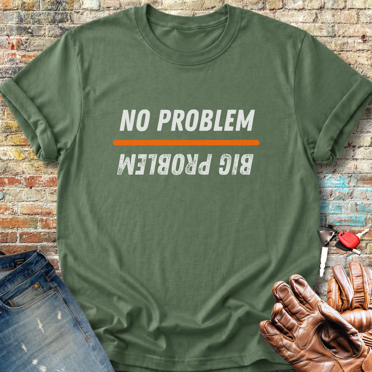 No Problem Classic T-Shirt - Military Green