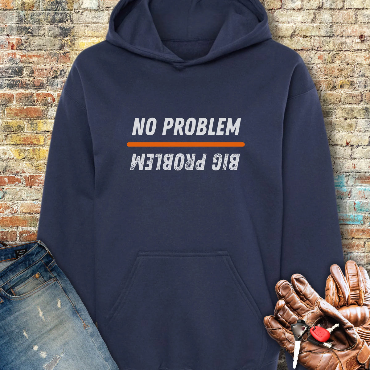 No Problem Hoodie - Navy
