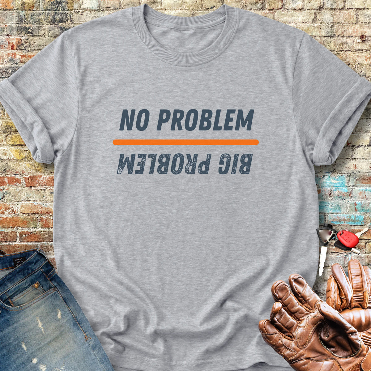No Problem Classic T-Shirt - Sport Grey