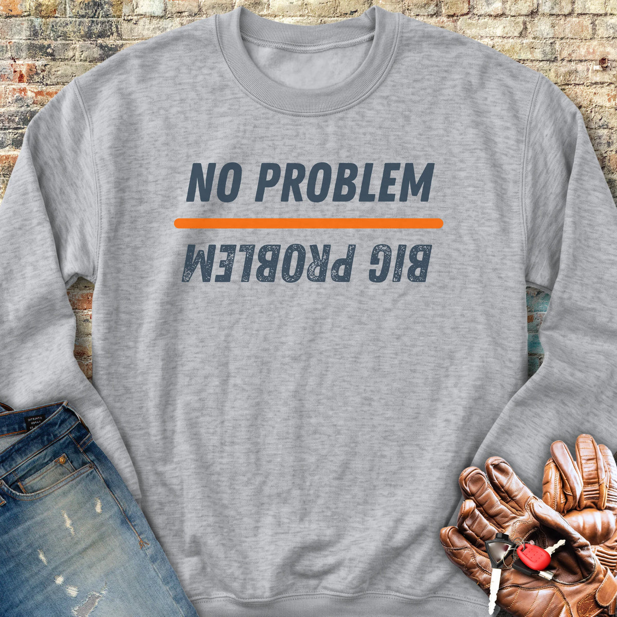 No Problem Sweatshirt - Sport Grey