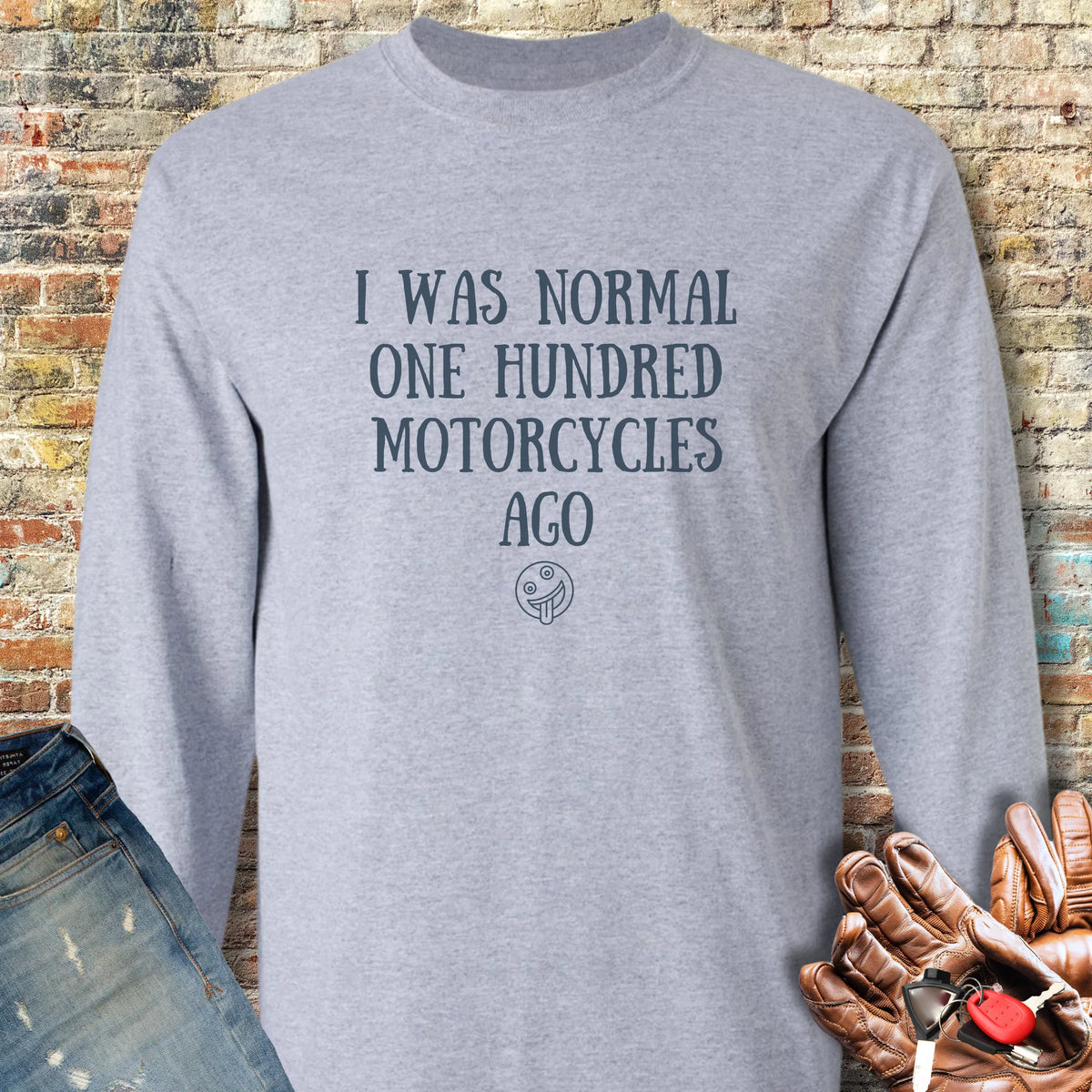 Normal 100 Long Sleeve T-Shirt - Sport Grey
