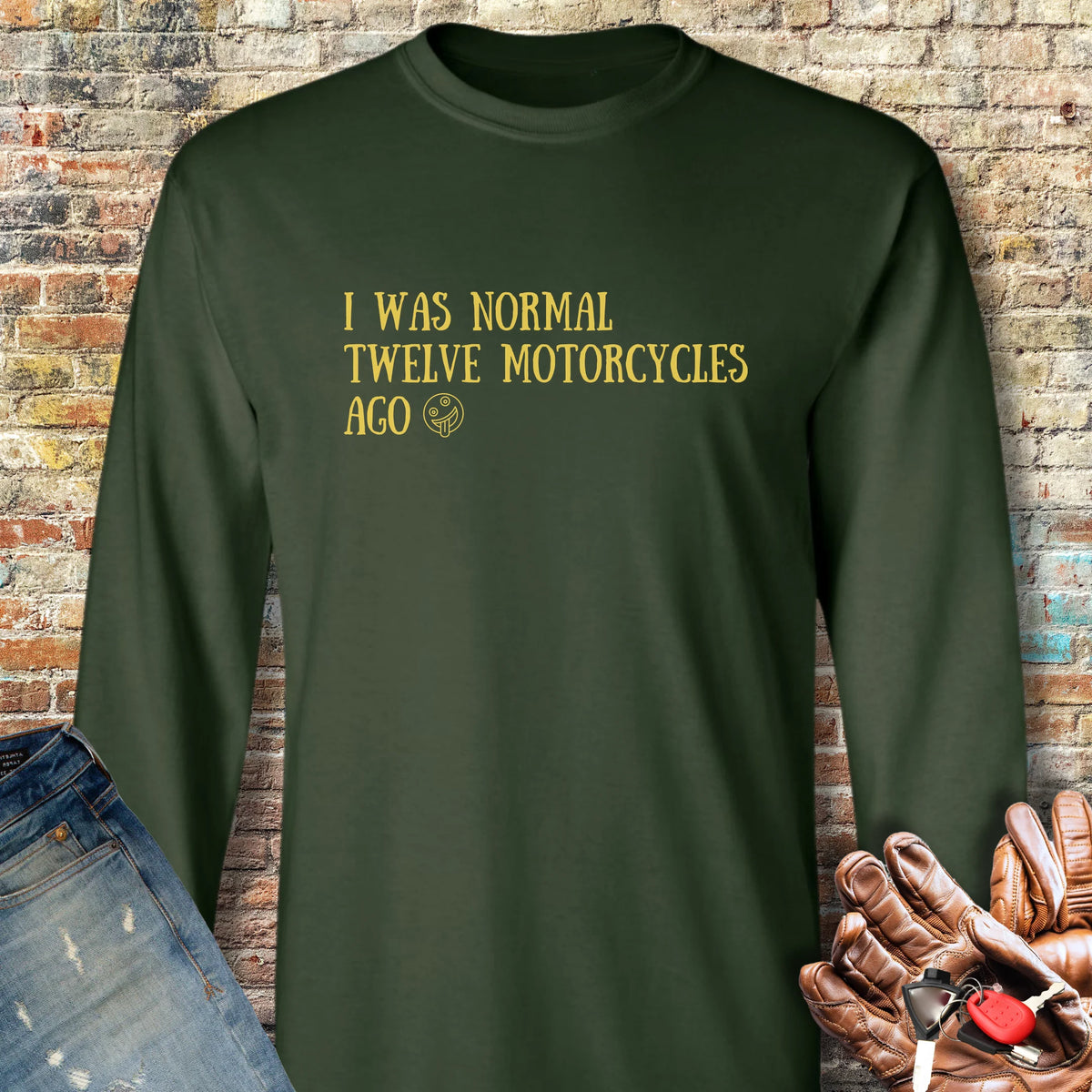 Normal 12 Long Sleeve T-Shirt - Forest Green