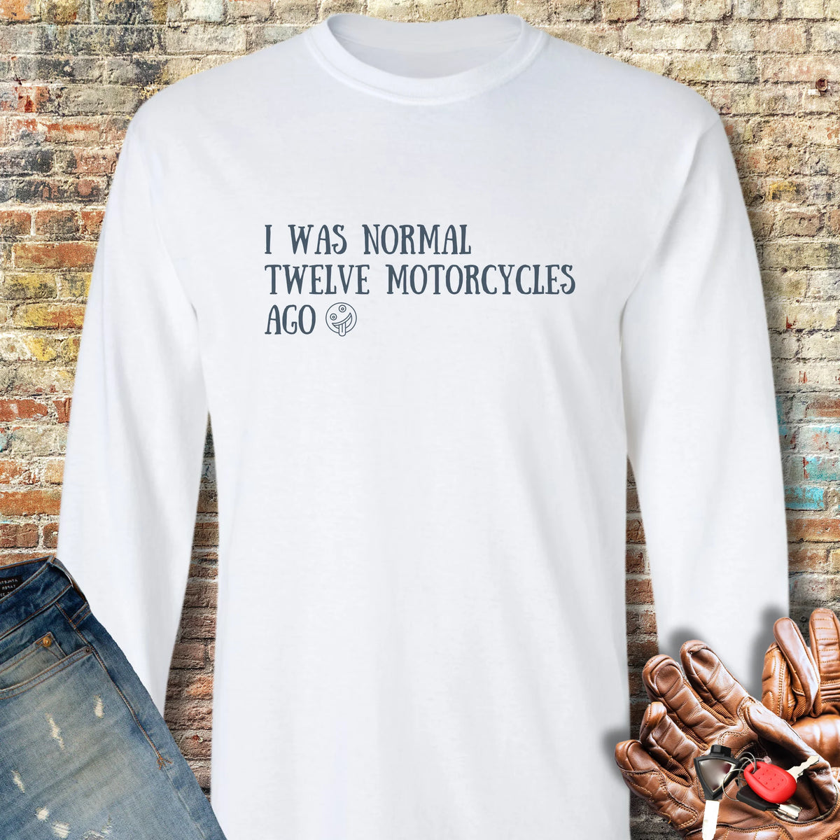Normal 12 Long Sleeve T-Shirt - White
