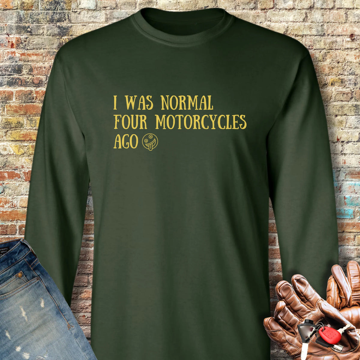 Normal 4 Long Sleeve T-Shirt - Forest Green