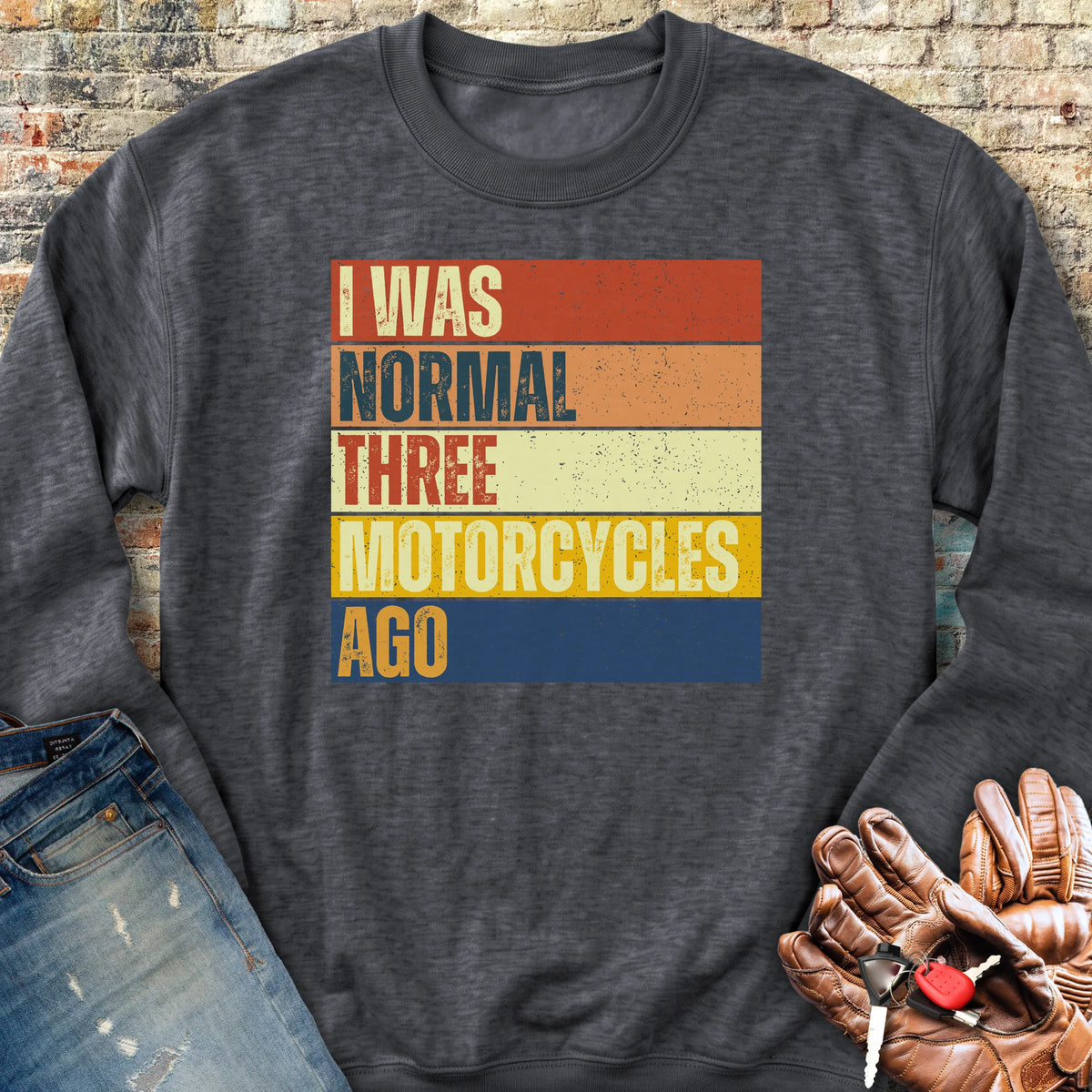 Normal (Block) Sweatshirt - Dark Heather