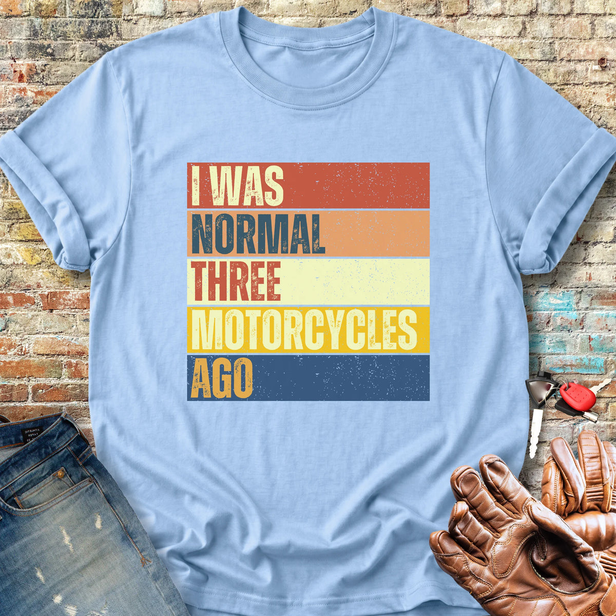 Normal (Block) Classic T-Shirt - Light Blue